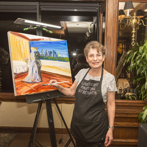 Live Event Painting by Renata - Fine Artist in Richardson, Texas