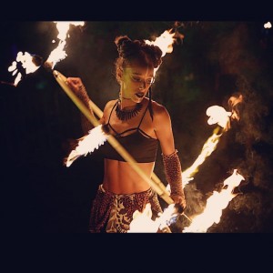 Mega Babe - Fire Dancer in Akron, Ohio