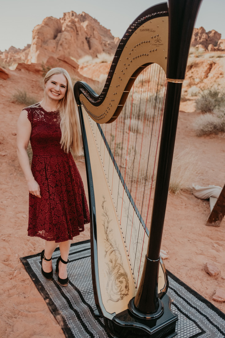 Hire Melody in Flight, Harpist Harpist in Las Vegas, Nevada