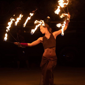Midori Ryans - Fire Dancer in New Westminster, British Columbia