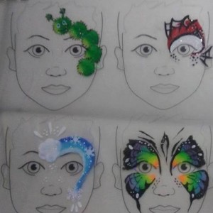 Mystical face paintings