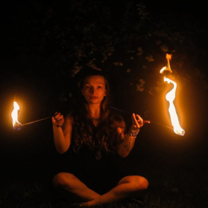 Little Girl Flame - Fire Eater in Philadelphia, Pennsylvania