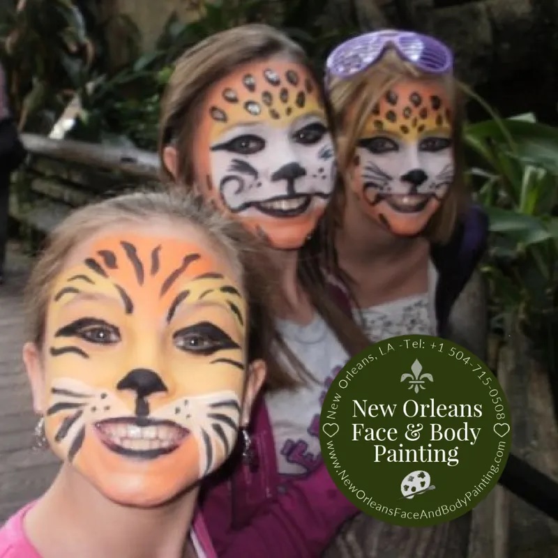 Hire New Orleans Face and Body Painting Face Painter in New Orleans