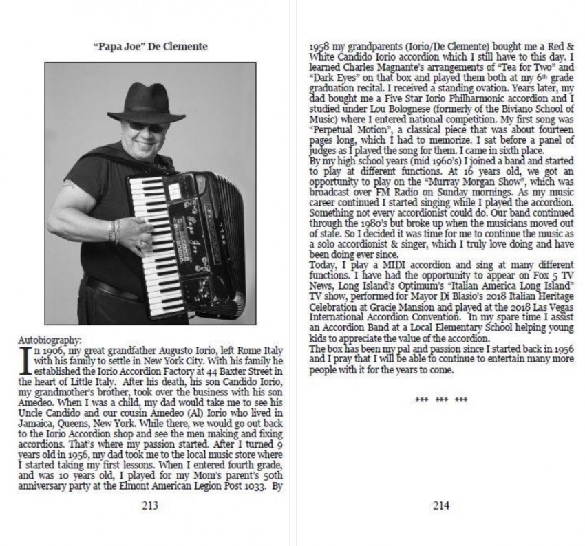 Hire Papa Joe Accordion Player in Bellerose, New York