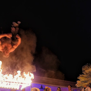 Fire Performer Acrobat