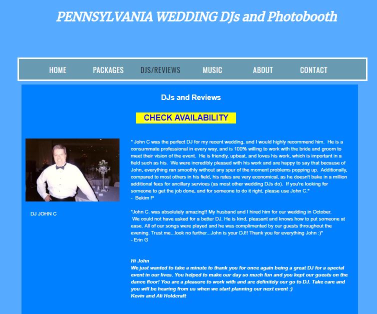 Gallery photo 1 of Pennsylvania Wedding DJs
