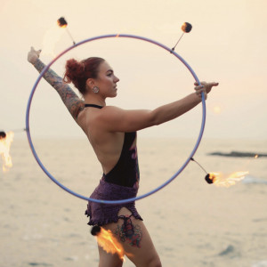 Pixie Peiskos - Fire Dancer in New Orleans, Louisiana