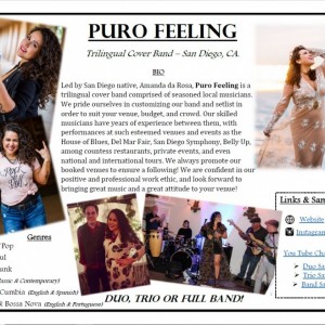 Puro Feeling - Top 40 Band in San Diego, California
