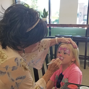 Queen Holding Court - Face Painter in Waconia, Minnesota