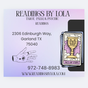 Readings by Lola - Psychic Entertainment / Handwriting Analyst in Dallas, Texas
