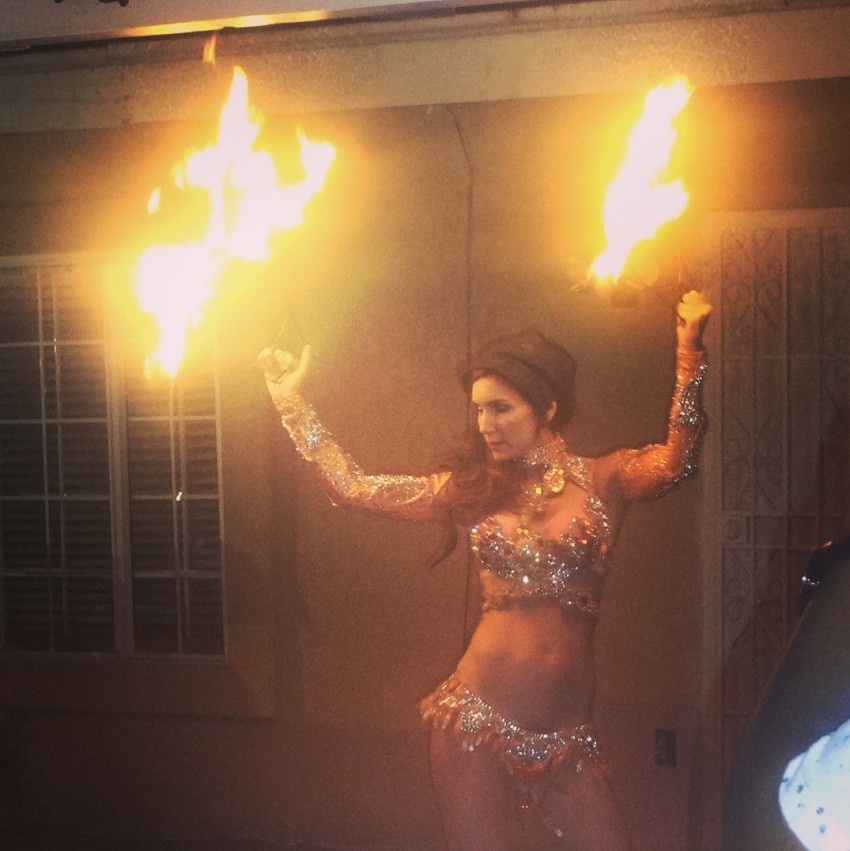 fire samba dancers