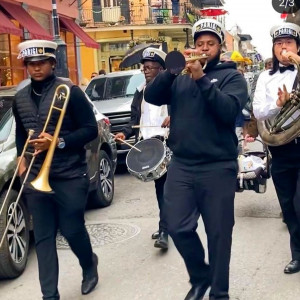 Royal street playas  brass band - Brass Band in New Orleans, Louisiana