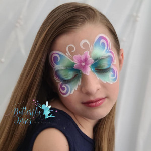 Butterfly Kisses Face Painting