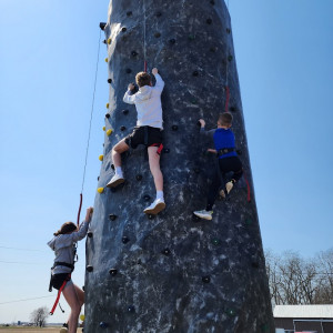 Climb Around the Fort Rock Wall - Mobile Game Activities in Woodburn, Indiana