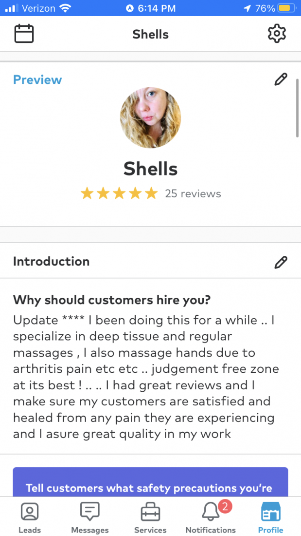 Gallery photo 1 of Shells mobile massage