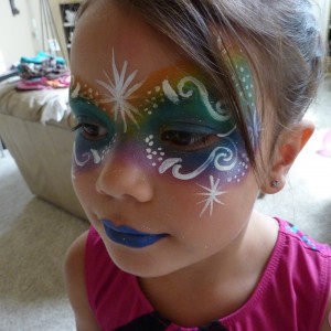 Starburst Face Painting - Face Painter in Parker, Colorado
