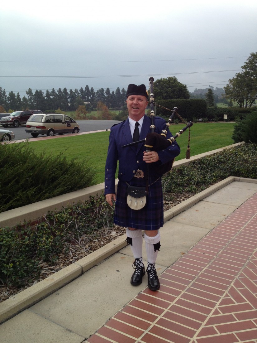 bagpipe player los angeles