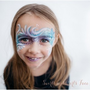 Swirls and Curls Face Painting - Face Painter in Loveland, Colorado