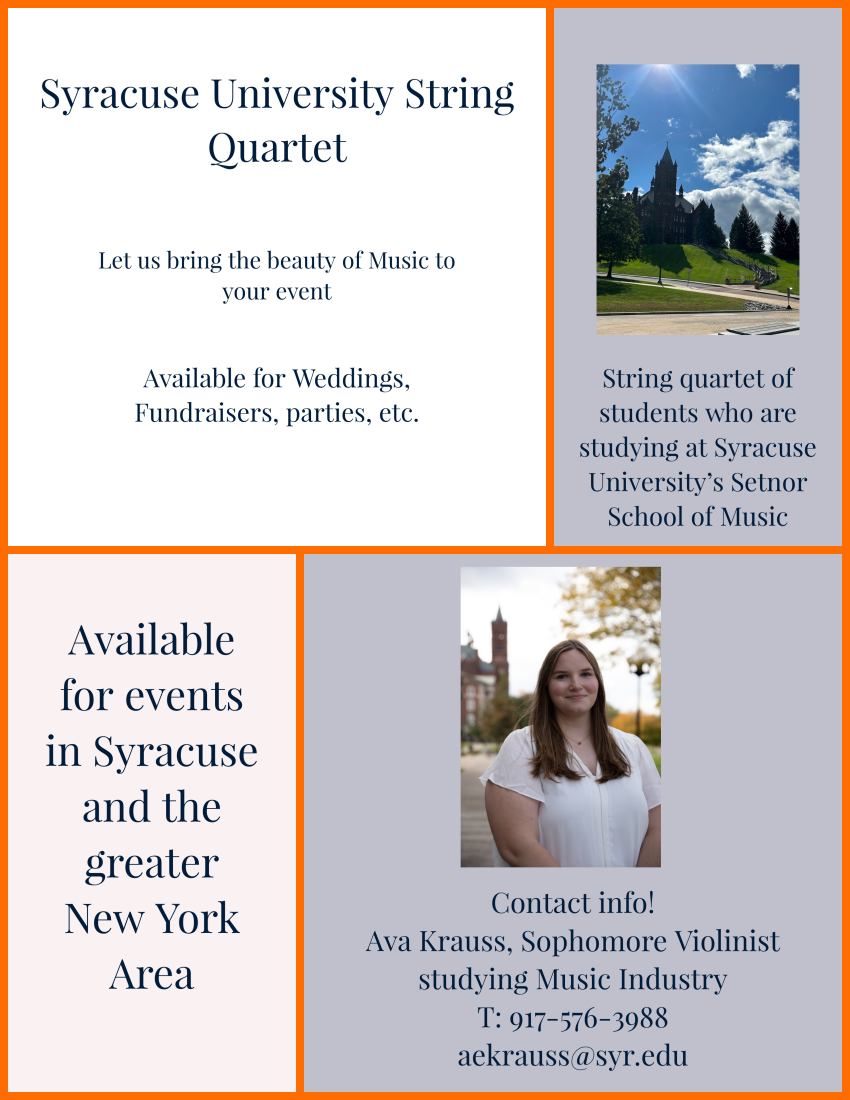 Gallery photo 1 of Syracuse University String Quartet