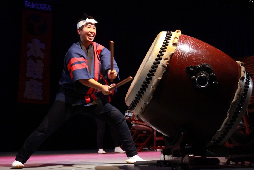 Hire Taikoza taiko drums and bamboo flutes Asian Entertainment in