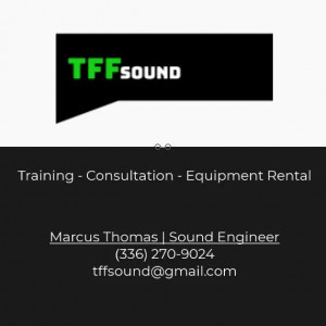 TFF Sound - Sound Technician in Greensboro, North Carolina