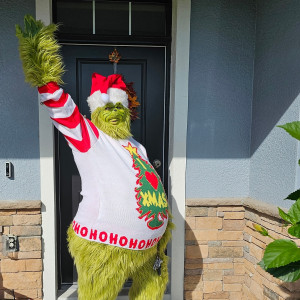 Vicki Russell as the The Grinch - Impersonator in Lakeland, Florida