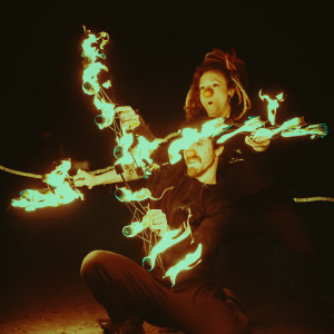 The Show Aglow - Fire Dancer in Bridgton, Maine