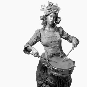 The Silver Drummer Girl - Interactive Performer in Asheville, North Carolina