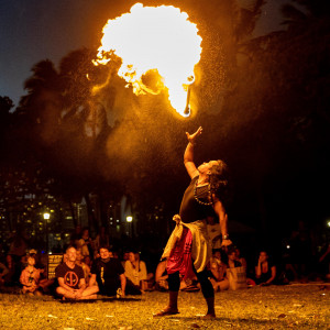 Trial by Fire - Fire Performer in Honolulu, Hawaii