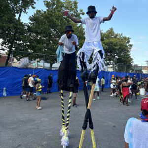 Trinidad Jumbie - Stilt Walker in Jamaica, New York