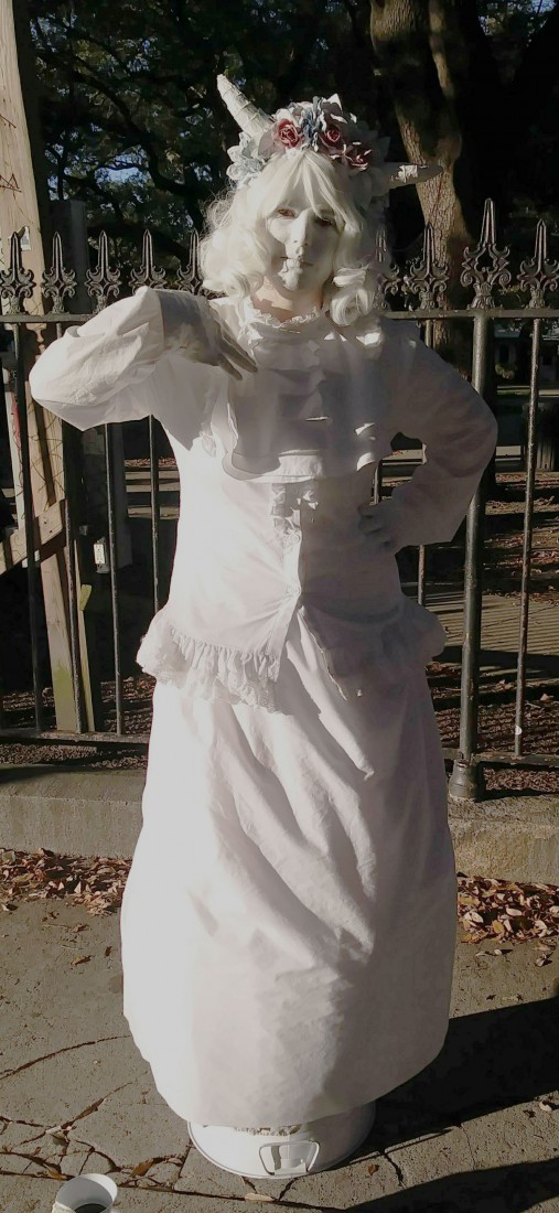 Gallery photo 1 of Whimsical White Human Statue